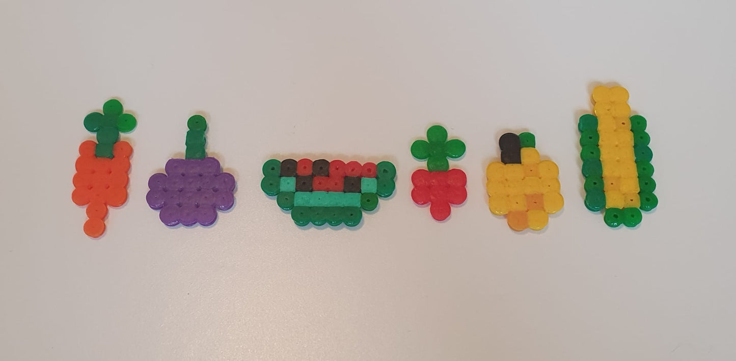 Hama bead fruit collection