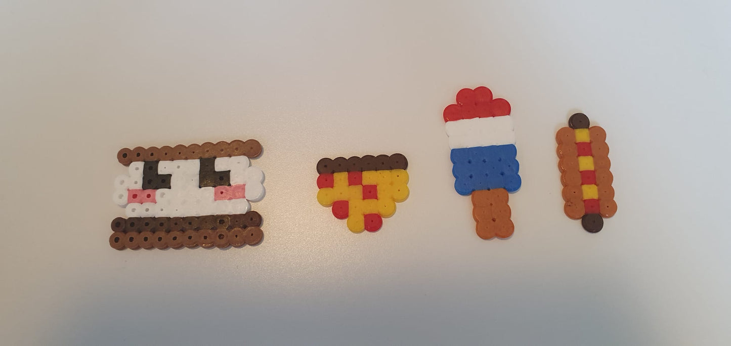 Hama beads food collection